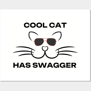 Cool Cat has Swagger Posters and Art